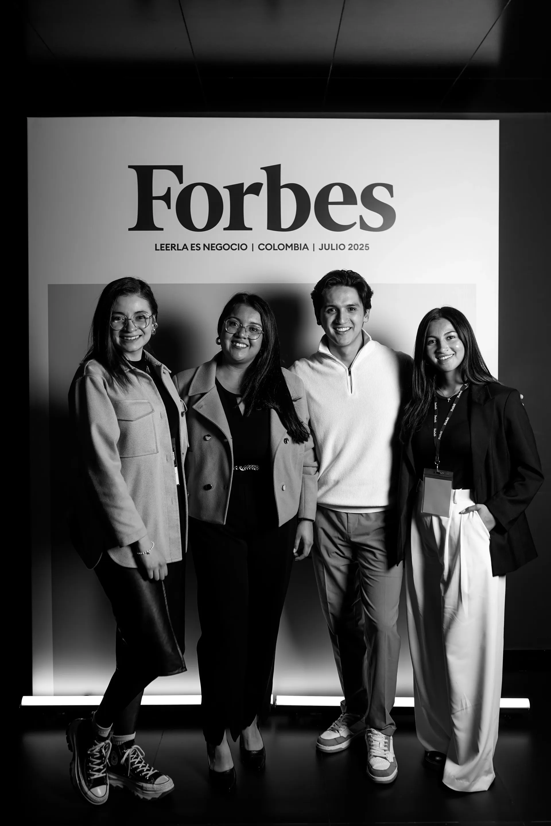 Equipo de True Identity en el evento Forbes Colombia